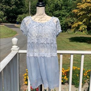 Simply Couture Powder Blue Blouse